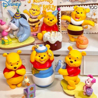 Miniso Disney Blind Box Winnie The Pooh Blind Mysterious Surprise Box Figure Tigger Eeyore Piglet Model Toy Birthday Gifts