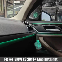 Car Luminous Tweeter Ambient Light Midrange Treble Speaker Panel Horn CoverDecorative Atmosphere Lamp Fit for BMW X3 2018 2019+