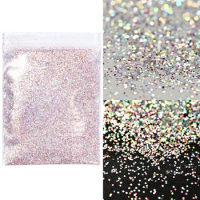 10G/Bag Gold Silver Glitter Nail Powder Shiny Laser Diamond Fine Glitter Gel Polishing Chrome Pigment for Manicure Supplies #FD1