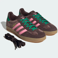 【adidas 愛迪達】GAZELLE INDOOR 運動休閒鞋 德訓鞋 滑板 復古 女鞋 - Originals JI2714