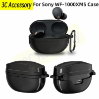 New For Sony WF-1000XM5/XM4 Cover Carbon Fiber Pattern Design Connected Wireless Bluetooth Accessories Cases For Sony WF-1000XM5