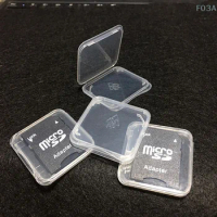 10pcs Memory Card Case Box Protective Case for SD SDHC MMC XD CF Card White Transparent