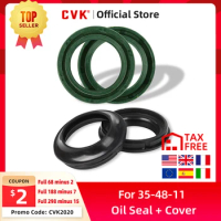 CVK 35*48*11 Front Fork Shock Absorber Damper Oil Seal and Cover for Honda CB750 NC250 CBR250 MC14 MC17 VTZ JADE VTZ250