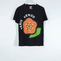 Kaos KENZO PARIS BIG BOKE FLOWER RED GREEN BLACK TSHIRT 100% ORIGINAL XL
