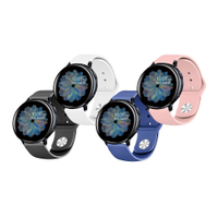 Samsung Galaxy Watch 46mm通用 純色矽膠運動替換手環錶帶