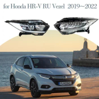 Car Headlights Assembly for Honda HR-V HRV RU Vezel 2019~2022 2020 EU Fog Side Lights Map Corner Halogen Lamps LED Accessories