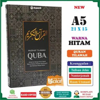 Syamil Quran Mushaf Tilawah QUBA A5 HC HITAM SEDANG Nonterjemah Al-Qur’an Kuba Mina Tajwid Warna Ter