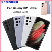 Original For Samsung Galaxy S21 Ultra Silicone Cover for Galaxy S21 Ultra S21Ultra Silicone Protective Shockproof Case