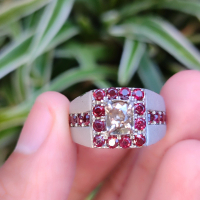 Berlian Asli  Red Garnet Perak