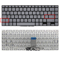 UK Laptop Keyboard For ASUS ZenBook 14 UX434IQ Silver