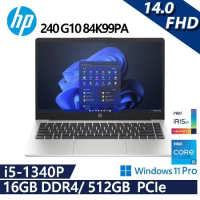 HP 惠普 240 G10 84K99PA (i5-1340P/16G/512G PCIe/W11P)