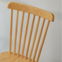 化妝實木椅子 白色簡約靠背餐椅 單人洽談北歐家用會議溫莎椅