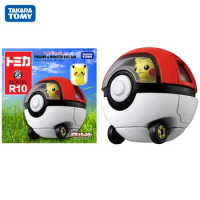 TAKARA TOMY Dream Tomica Pikachu Pokemon Ball Alloy Car Ride on R10 6CM Vehicle Model for Children's