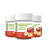Apple Cider Vinegar Gummies 1000mg | Weight Loss Detox Supplement with Vitamin B6 B12 C Folic Acid 6