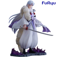 Furyu Tenitol Inuyasha Sesshoumaru Model Toy Collectible Anime Figure Gift for Fans Kids