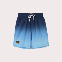 【Hang Ten】男童-RELAXED FIT鬆緊腰頭漸層設計短褲(藍)