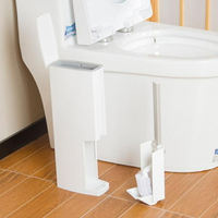 日本進口一體式垃圾桶馬桶刷套裝衛生間紙簍潔廁刷廁所清潔刷子  HM 居家物語