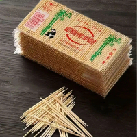 Pencungkil Gigi Buluh 1000pcs - 1000pcs Bamboo Toothpicks Bahan Buluh Saiz 6.3cm Pakej 1 Pek Untuk K