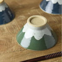 日本製 美濃燒 手工繪製富士山餐碗 13cm 飯碗 湯碗 富士山 餐具 陶瓷 碗 日本手工 餐盤 碗盤