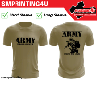 SM 213 Army Style T-Shirt Inner Loreng Microfiber Gagah Setia