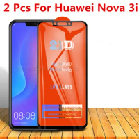 2 Pcs 21D Curved Tempered Glass For Huawei Nova 3i Full Cover 11H Protective film Screen Protector For Huawei nova3i