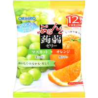 【ORIHIRO】ORIHIRO蒟蒻果凍-青葡萄&amp;柳橙(240g)