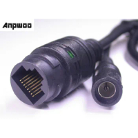 ANPWOO LAN cable for CCTV IP camera board module (RJ45 / DC) standard type without 4/5/7/8 wires , 1x status LED