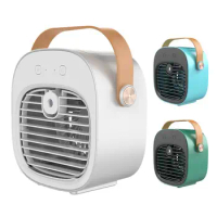 Air Conditioner Mini Cooler Rechargeable Evaporative Air Cooler 3Speed Personal Cooling Fan with Water Tank for Camping Tent