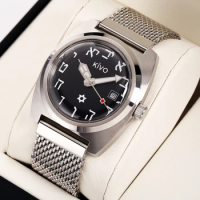 Watch Hebrew Aleph-Bet Timepieces Jewish Wristwatch Vintage Automatic Mechanical Vostok Amphibia Europ Design