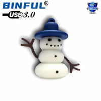 BINFUL Christmas theme 3.0 USB Flash Drive 8GB 16GB 32GB 64G 128G 256G cartoon Pen drive flash card Memory stick U Disk pendrive