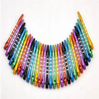 21Pcs Darts Shafts Accessories Six Colors Aluminum Screw Dart Flights Shaft Standard 2BA Long 48mm Shafts Wholesale Dardos