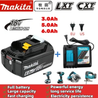 Original 18V Makita Electric Tool Rechargeable Battery LXT BL1860 BL1850 for Makita Lithium Battery Impact Drill Screwdriver