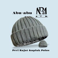 BundaMode Peci Rajut Kufi Kopiah Songkok Bulat Muslim Pria Dewasa Model Kupluk Perlengkapan Ibadah S