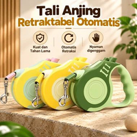 PAWTENCIAL - Tali Tuntun Anjing Kucing Otomatis Panjang 3 Meter Medium Leash Premium Kucing Kalung H