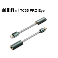 DD ddHIFI TC35 PRO Eye MQA USB DAC Cable AMP Type C/Lightning to 3.5mm Decoder with ES9281AC Pro chip DSD512 PCM 768kHz