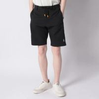 【Munsingwear】企鵝牌 男款黑色特色織帶抗UV防汙高機能短褲 MGTE8D50