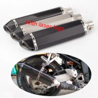 470mm Universal Motorcycle Exhaust pipe Modified Muffler with DB killer For ak exhaust xjr MT07 R25 gsx1300r ninja650 cbr650