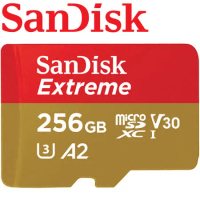 【公司貨】SanDisk 256GB 190MB/s Extreme microSDXC U3 V30 A2 記憶卡