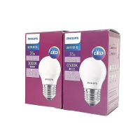 【Philips 飛利浦】6入組 LED 3W E27 3000K 全電壓 黃光 球泡燈_ PH520482