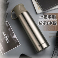 NECO.L 一蓋兩用可提式真空不鏽鋼保溫杯500ml(5色可選)(保溫瓶)