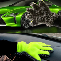 Palm Shape Ultra Portable Microfiber Multifunctional Car Wash Mitt Anti Scratch Wash Glove Car Accessories Car Wash Tools