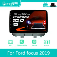 For Ford Focus 2019 Android Car Radio Stereo Multimedia Player 2 Din Autoradio GPS Navigation PX6 Un