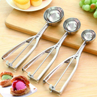 In Stock Stainless Steel Ice Cream Scoop Ice Cream Spoon Ice Cream Scoop Baller Fruit Scoop Ice Crea