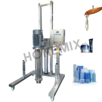 Hone Best Quality Small Batch Body Butter Making Machine Viscous Shampoo Lotion Liquid Soap Homogenizer Mixer with Lifting stand
