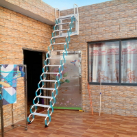伸縮梯子室外樓梯閣樓家用折疊昇降伸拉室內隱形複式戶外昇縮掛墻