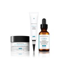 【Skin Ceuticals 修麗可】頂級光采逆齡組★CE緊緻修護抗氧化精華+0.3 A醇抗痕新生精華乳+AGE活膚緊緻霜