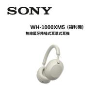 (陳列福利品)SONY 索尼 WH-1000XM5 真無線降噪耳罩耳機-銀色系