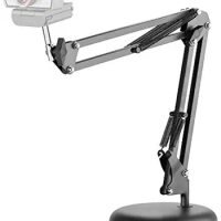 Boom Arm Stand with Base, Flexible Gooseneck, Compatible with Logitech Webcam C922 C920e C920 C270 C925 C930e C922 C920x