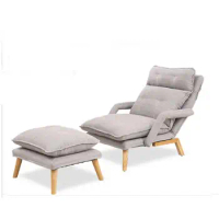 Nordic Single Sofa Chair Foldable Lazy Sofa Bed Small Apartment Bedroom Tatami Washable Balcony Recliner