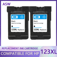ASW Compatible 123XL Ink Cartridge Replacement for HP123 HP 123 for Deskjet 1110 2130 2132 2133 2134 3630 3632 ENVY 4513 4520